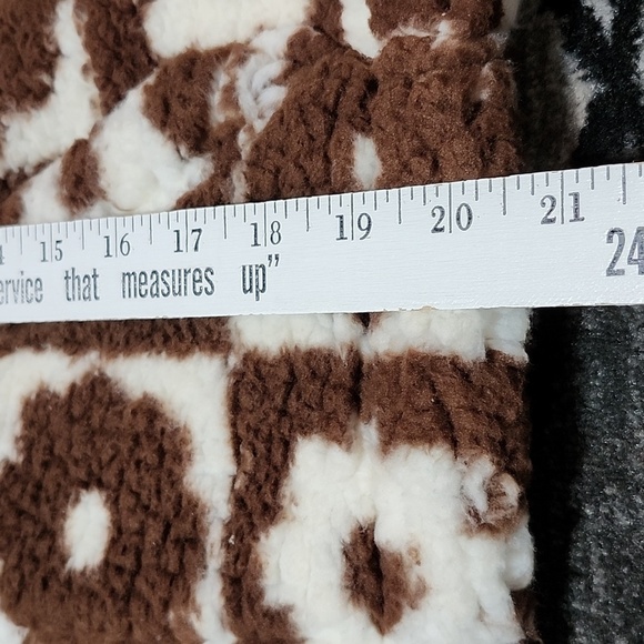 PACSUN CUSTOM PATTERN FULL-ZIP SHERPA JACKET - Picture 8 of 14